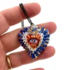 Ceramic pendant necklace Ex-voto Sacred Heart, Milagros- 15 - Image 5