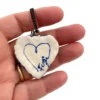 Ceramic pendant necklace Ex-voto Sacred Heart, Milagros- 15 - Image 4
