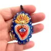 Ceramic pendant necklace Ex-voto Sacred Heart, Milagros- 29