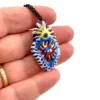 Ceramic pendant necklace Ex-voto Sacred Heart, Milagros- 22 - Image 2